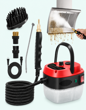 Portable High Pressure Steam Cleaner with 9-Piece Accessories for Home and Car Cleaning